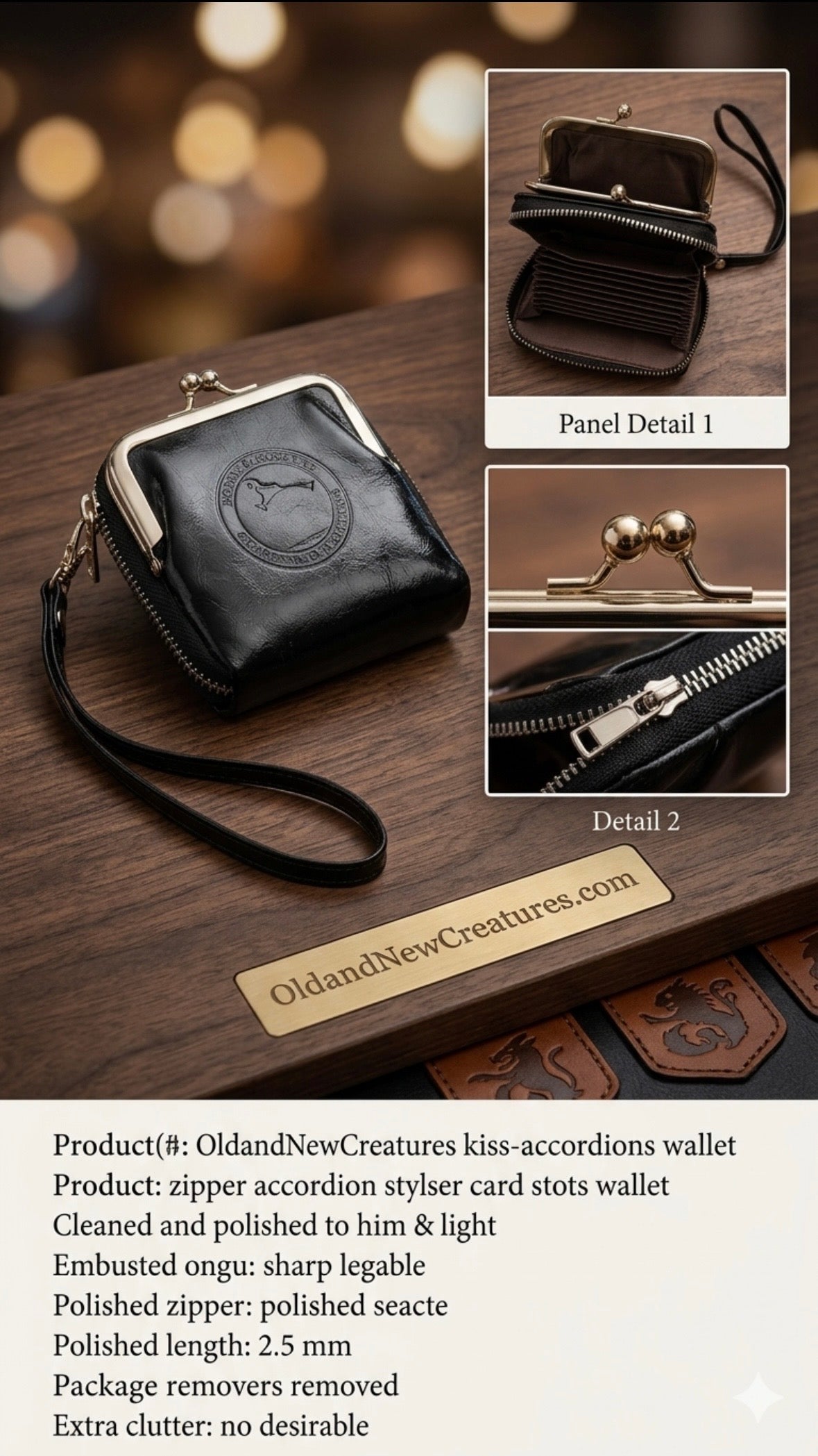 Purse Wallet - Dooney & Bourke - Brown or Black Leather