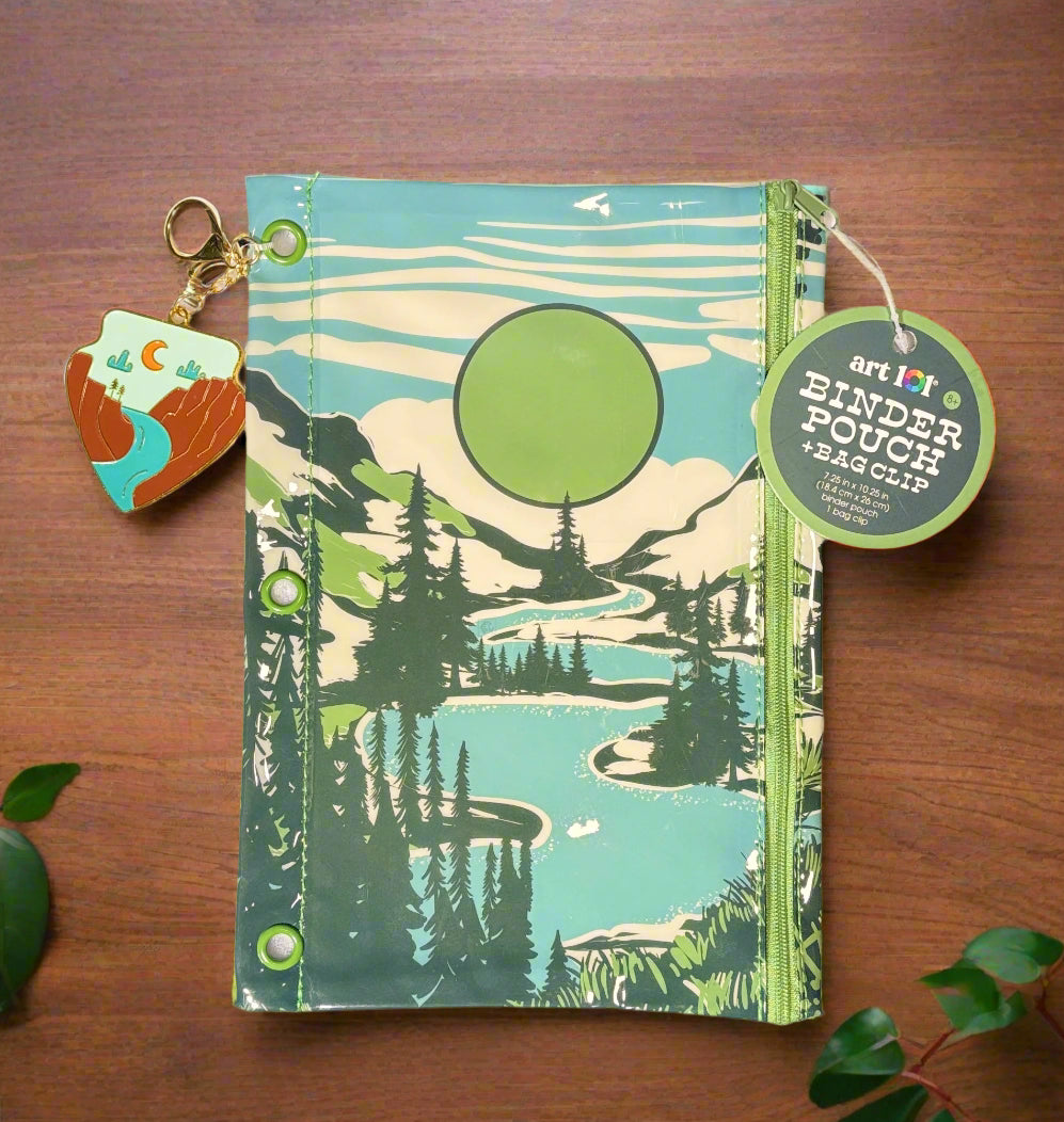 National Parks Binder Pouch and Matching Bag Clip/ Keychain