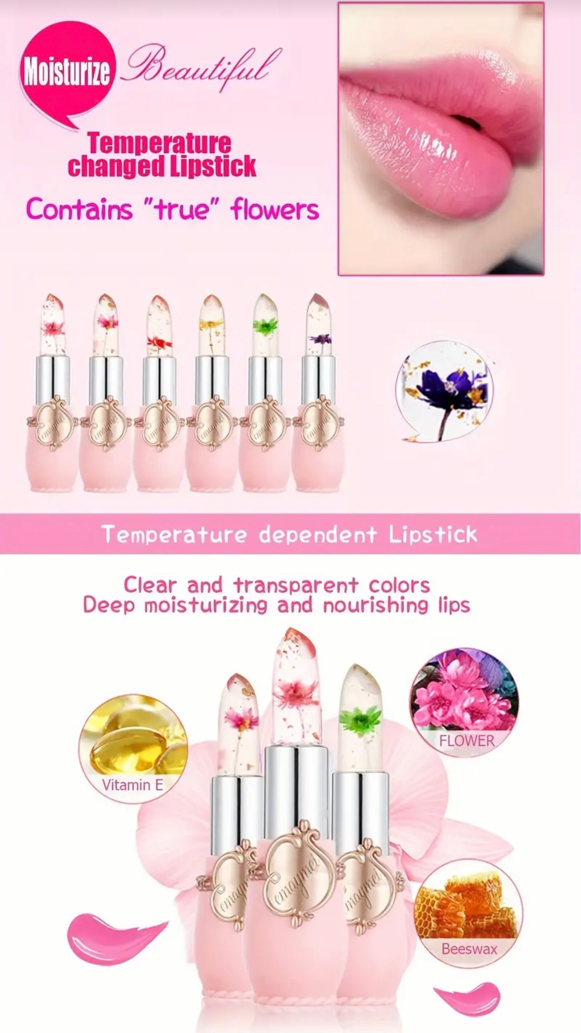 Lipstick - Waterproof Color Changing Moisturizer