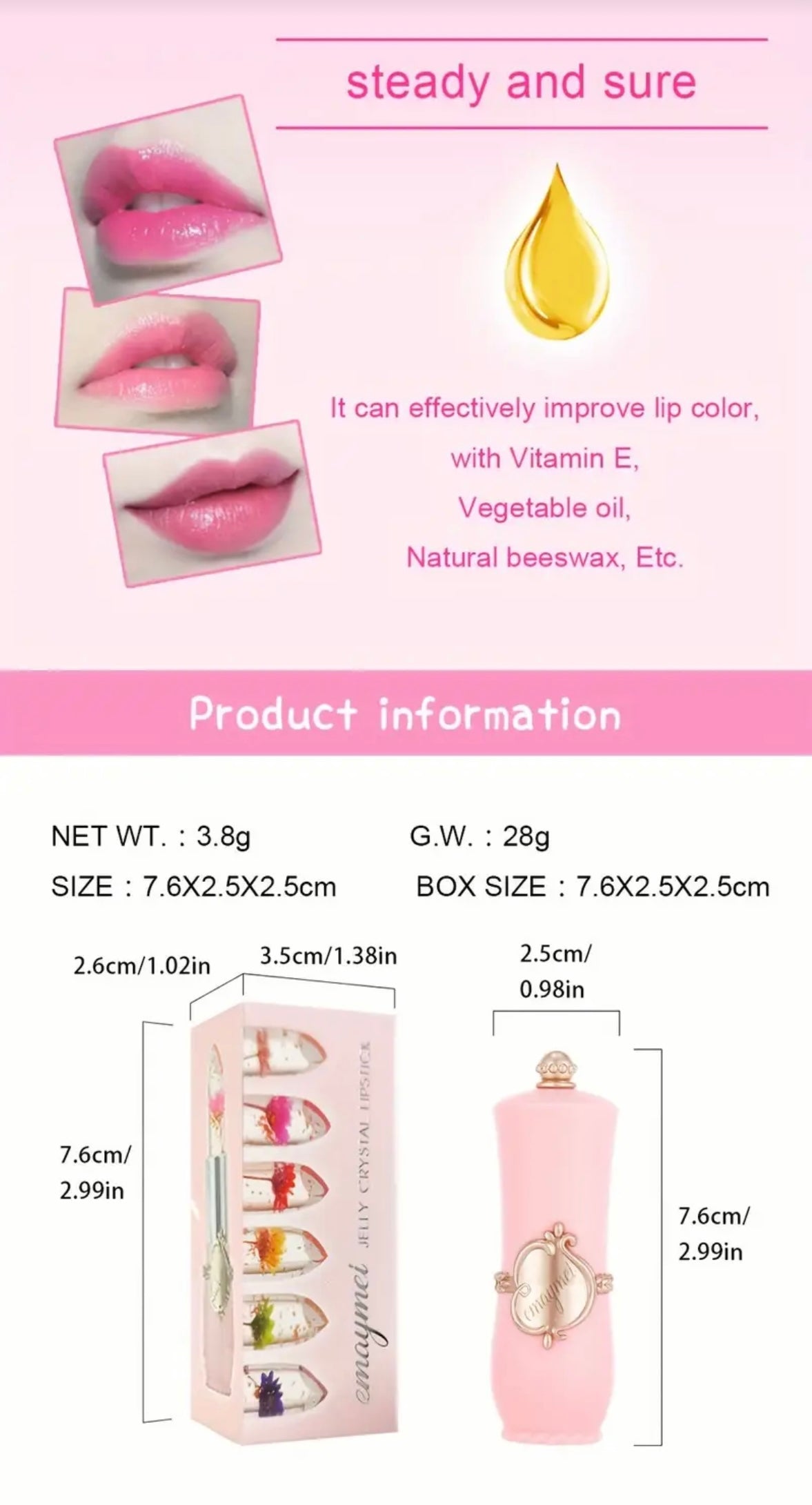 Lipstick - Waterproof Color Changing Moisturizer