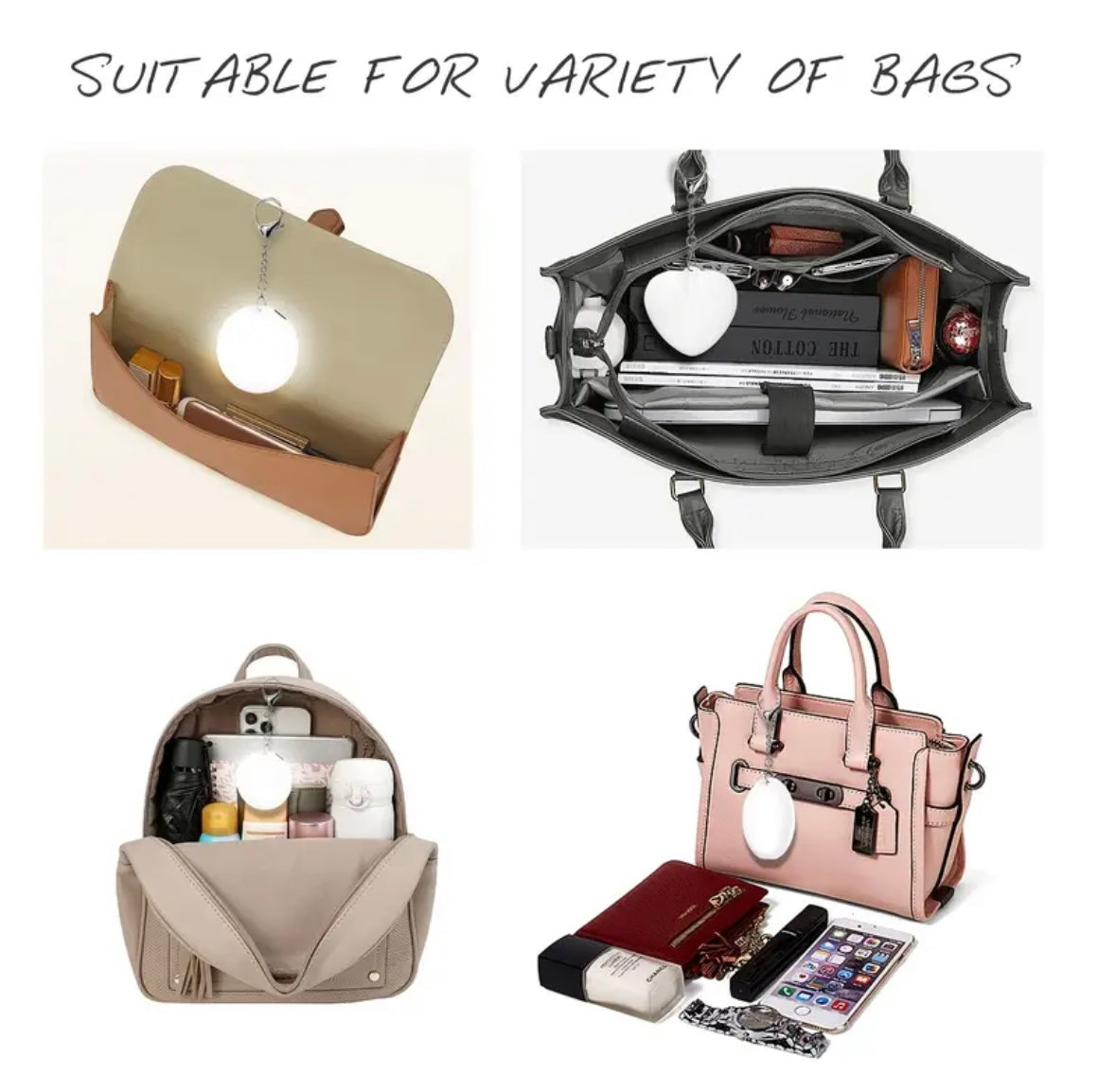 Mini Handbag Light - Heart Shaped