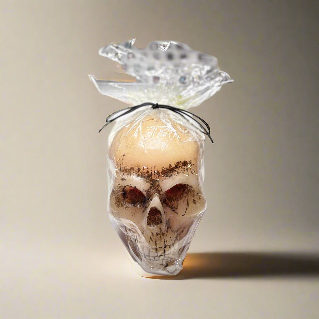 Bleeding Skull Candle