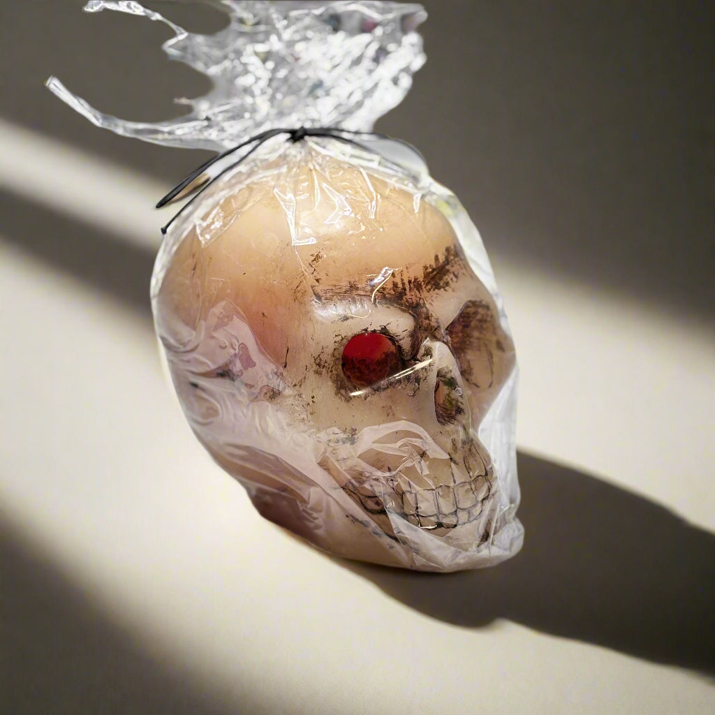 Bleeding Skull Candle