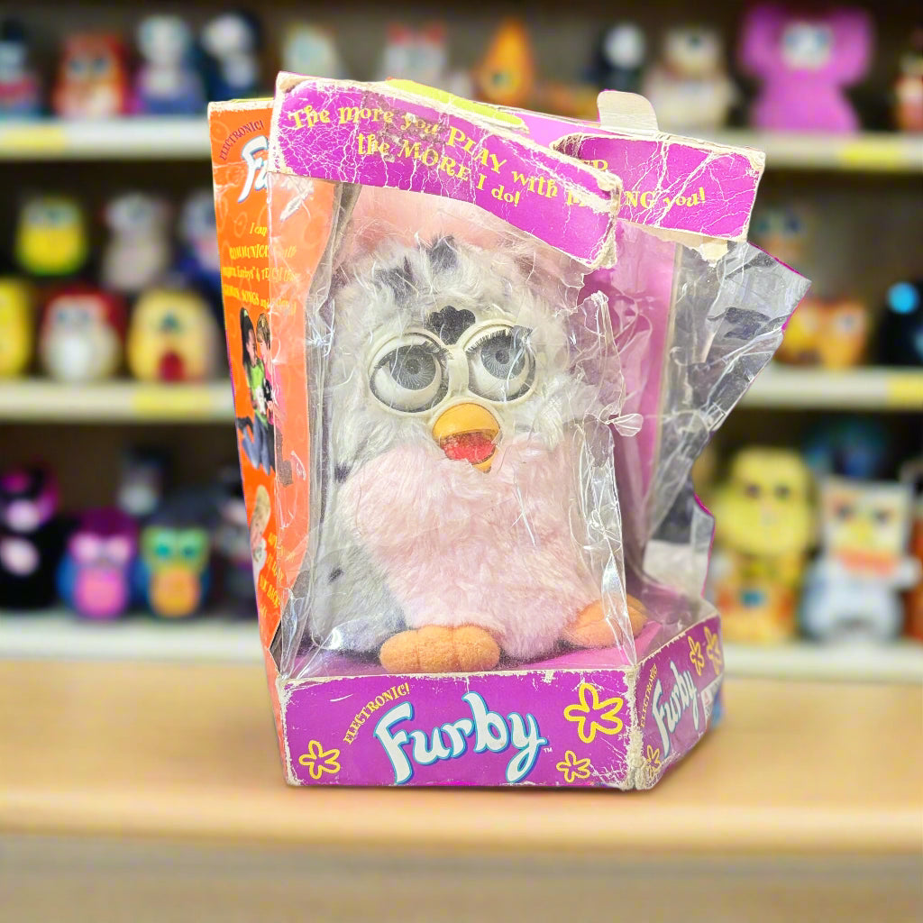 Vintage 1998 - Furby - Gray and Pink
