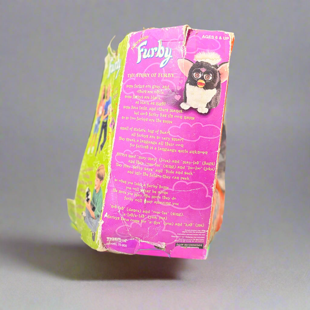 Vintage 1998 - Furby - Gray and Pink