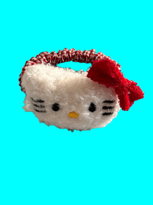 Hair Tie - Hello Kitty Red and White Graham Band