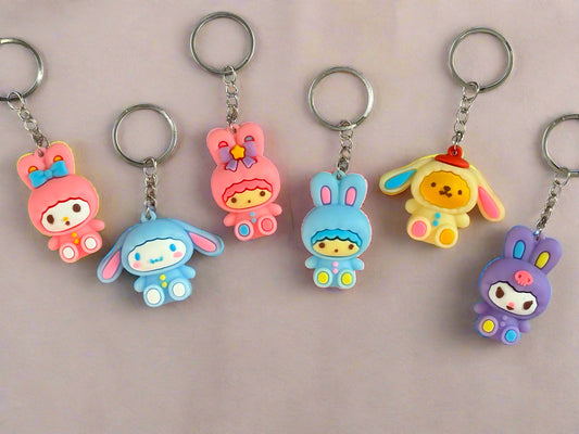 Keychains - Sanrio Pajama Party Hello Kitty Character Pendants