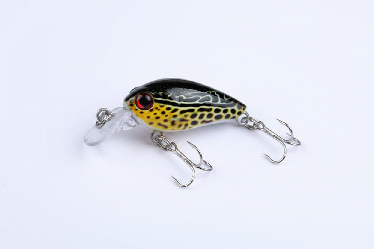 Fishing Lures - Hard Body Miniature Crankbait - Set of 6