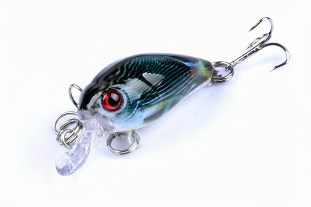 Fishing Lures - Hard Body Miniature Crankbait - Set of 6