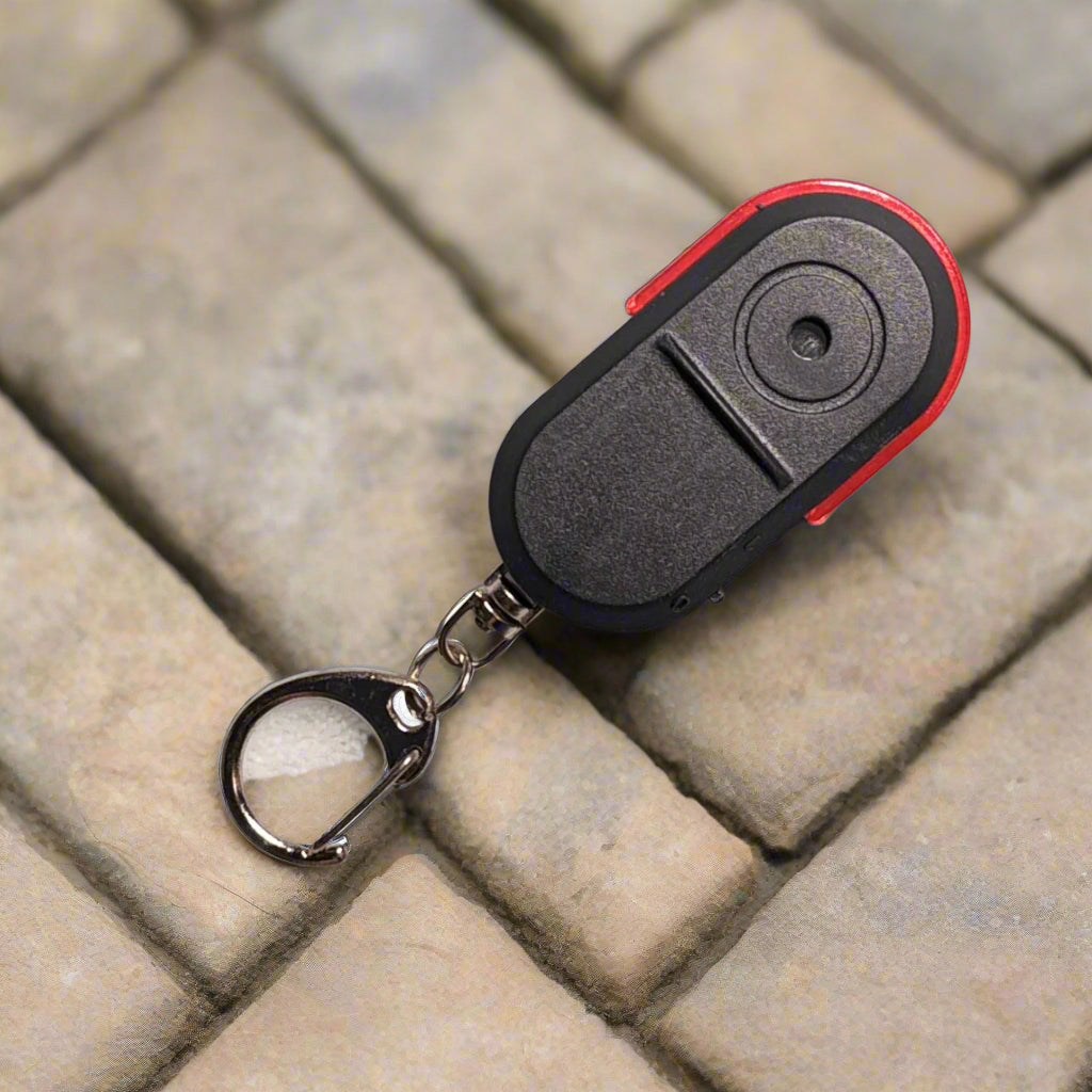 Whistle Activated Alarm Keychain Key Finder with LED Light