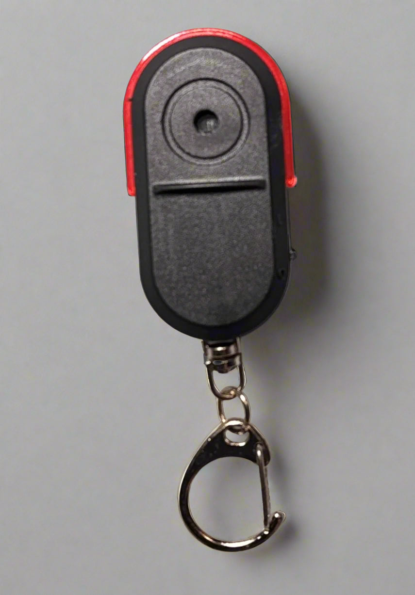 Whistle Activated Alarm Keychain Key Finder with LED Light