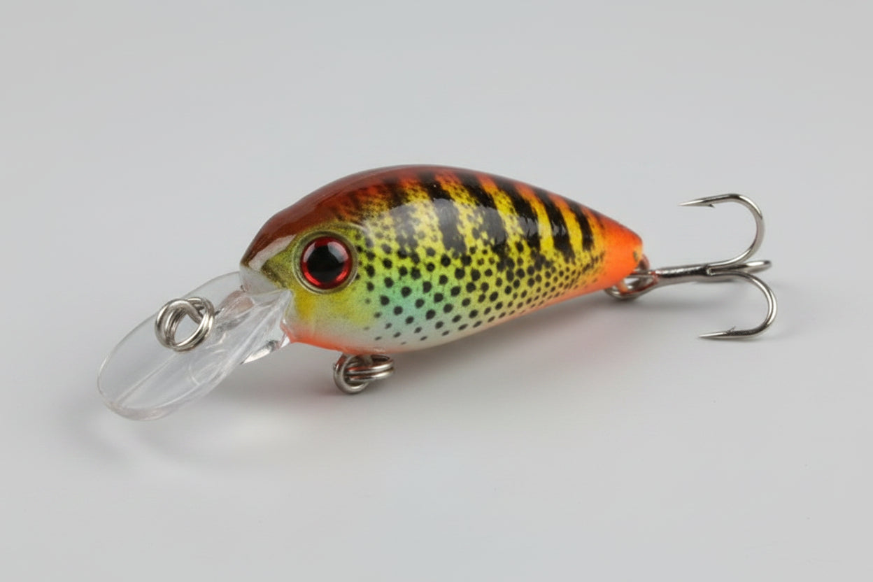 Fishing Lures - Hard Body Miniature Crankbait - Set of 6