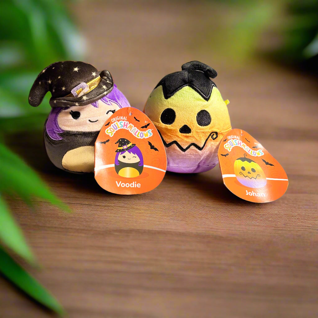 Halloween Squishmallows - Voodie the Witch and Johan the Pumpkin