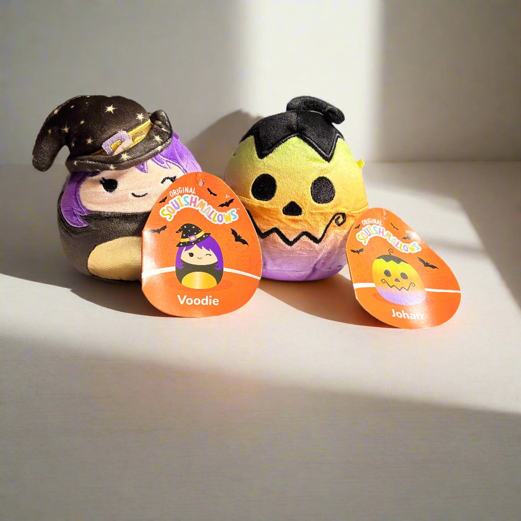 Halloween Squishmallows - Voodie the Witch and Johan the Pumpkin