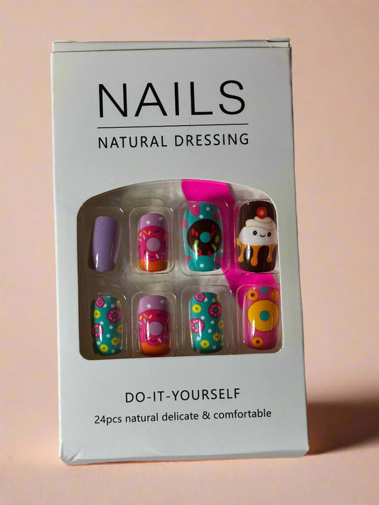 Press on Nails - Ice Cream and Donuts