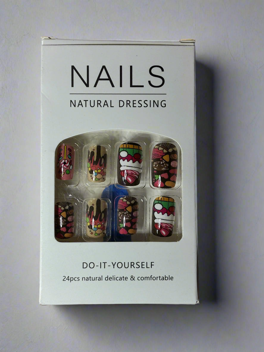 Press on Nails - Gumdrops and Ice Cream