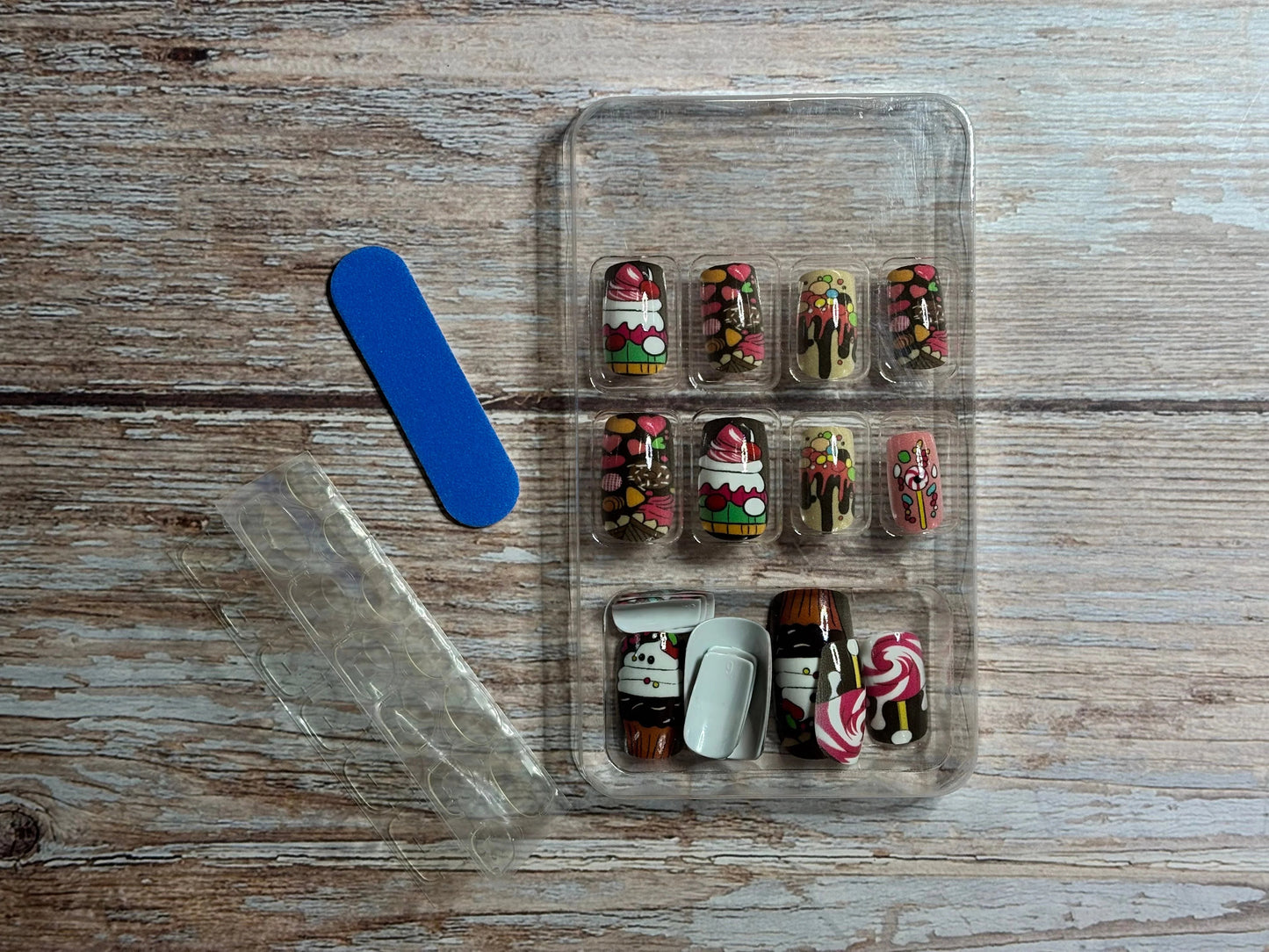 Press on Nails - Gumdrops and Ice Cream