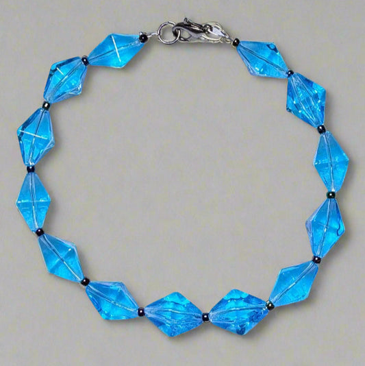 Handmade - Dive into Dazzle - Blue Bracelet