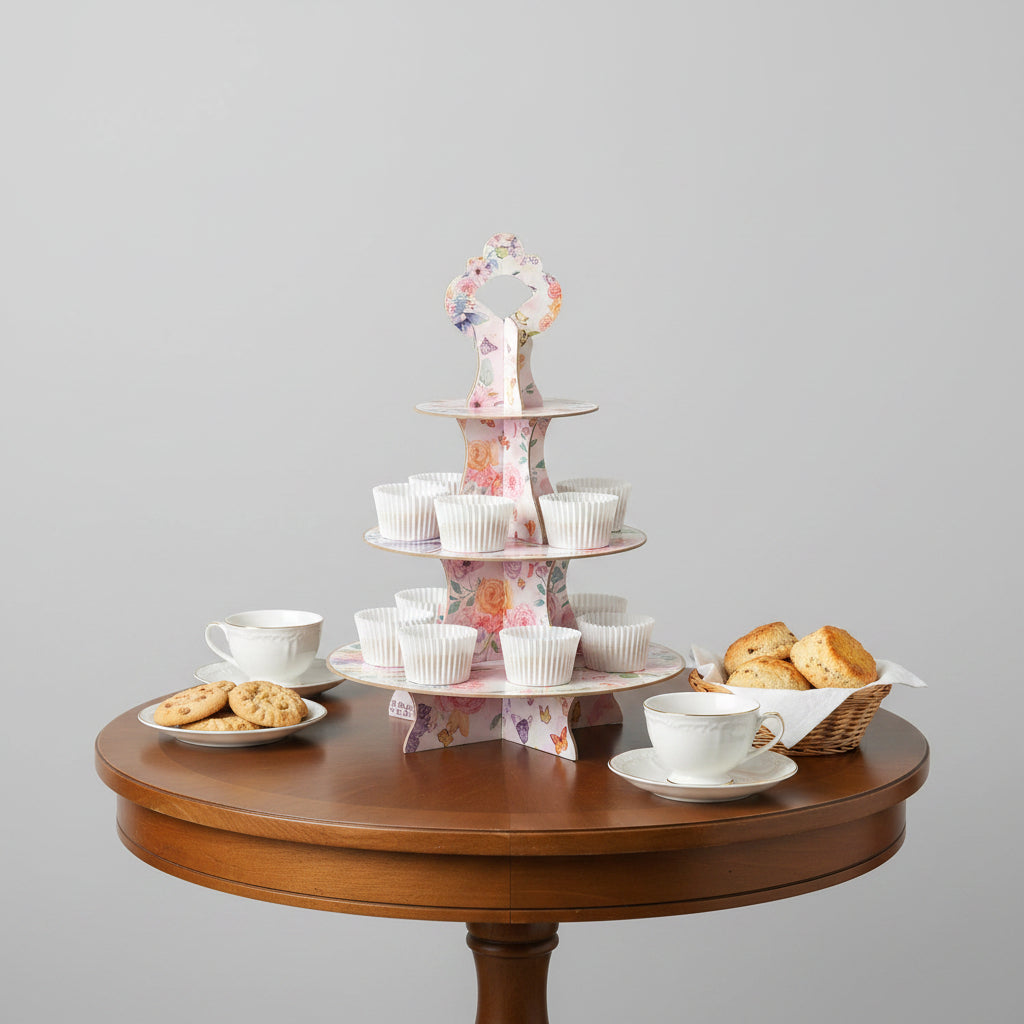 Three Tier Cupcake Stand - Happy Party
