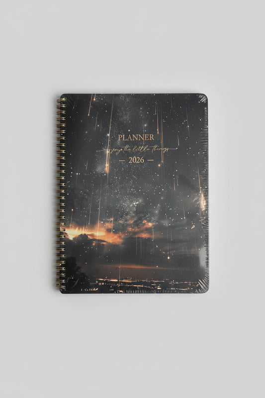 Twelve Month Planner - Midnight Skies - Enjoy the Little Things
