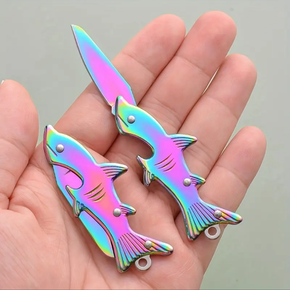 Keychain - Shark - Mini Pocket Knife