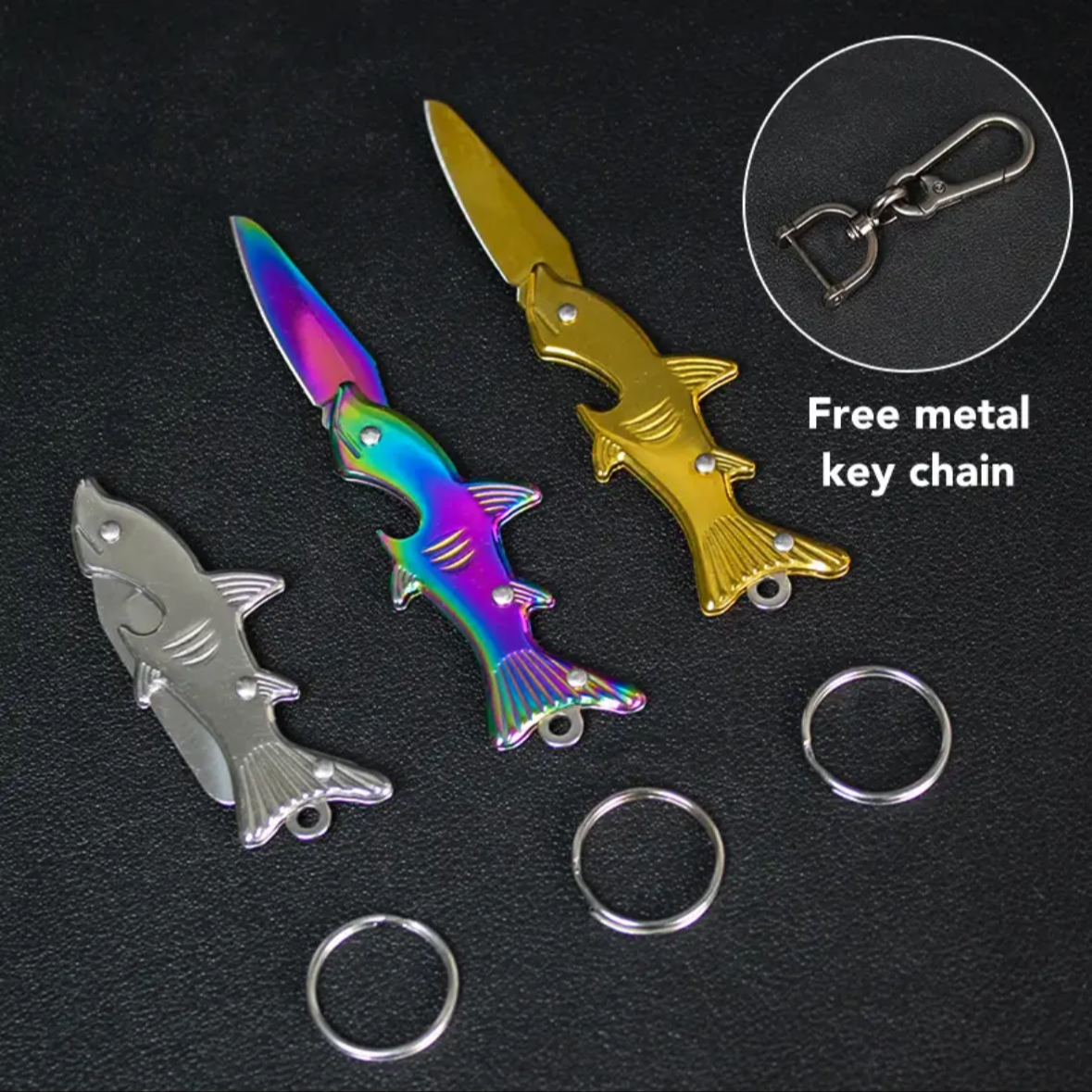 Keychain - Shark - Mini Pocket Knife