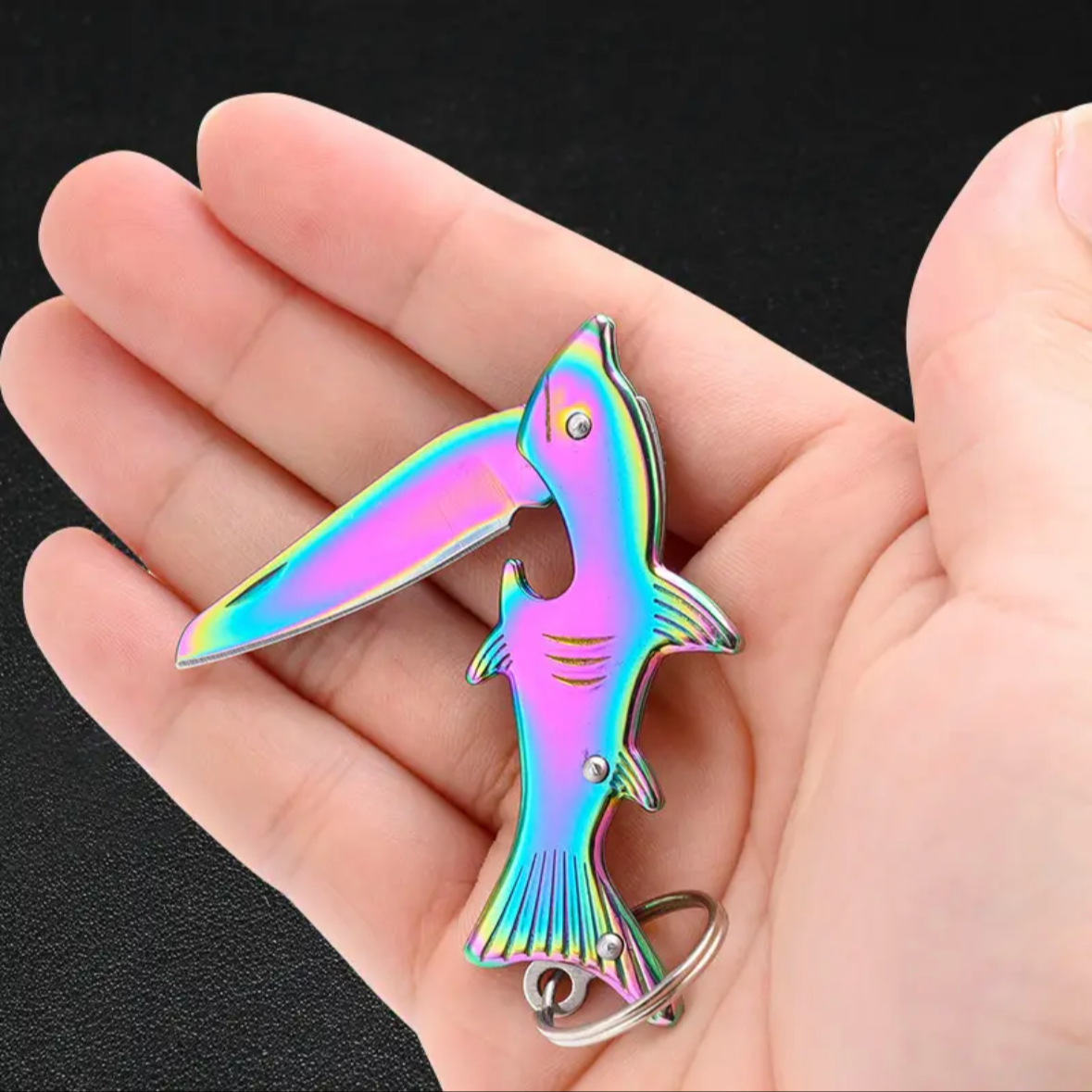 Keychain - Shark - Mini Pocket Knife