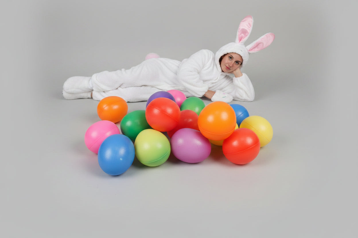Easter Egg Stress Balls in Vibrant Color - 5 in a Set