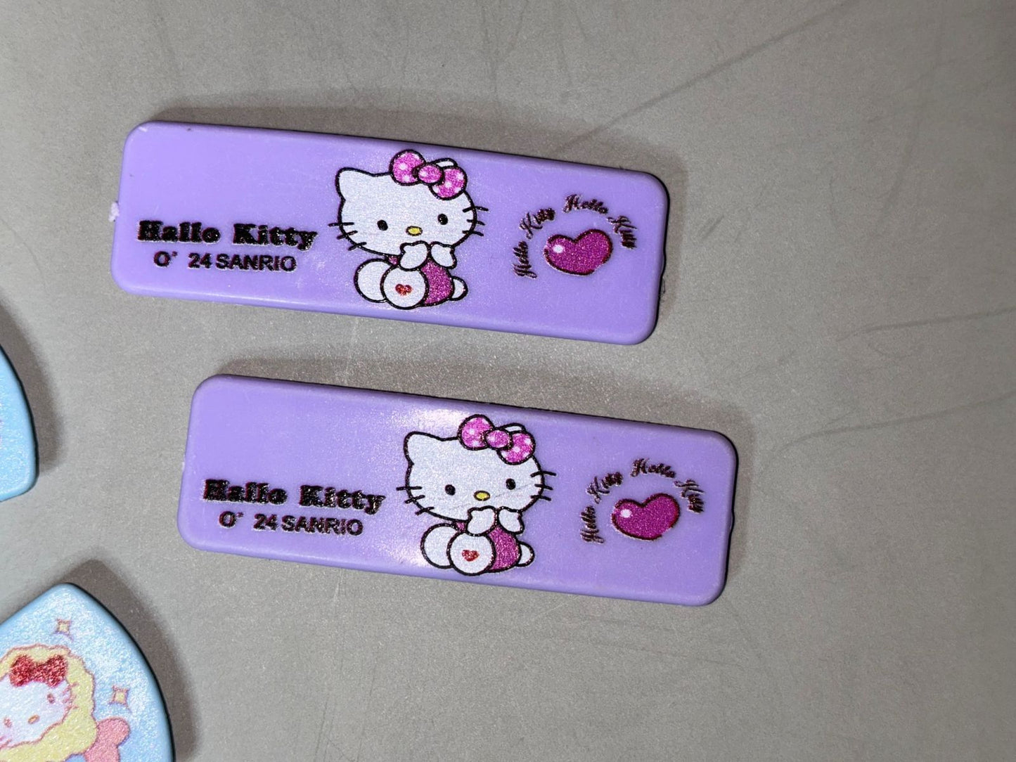 Hair Clips - 3 Pairs - Hello Kitty