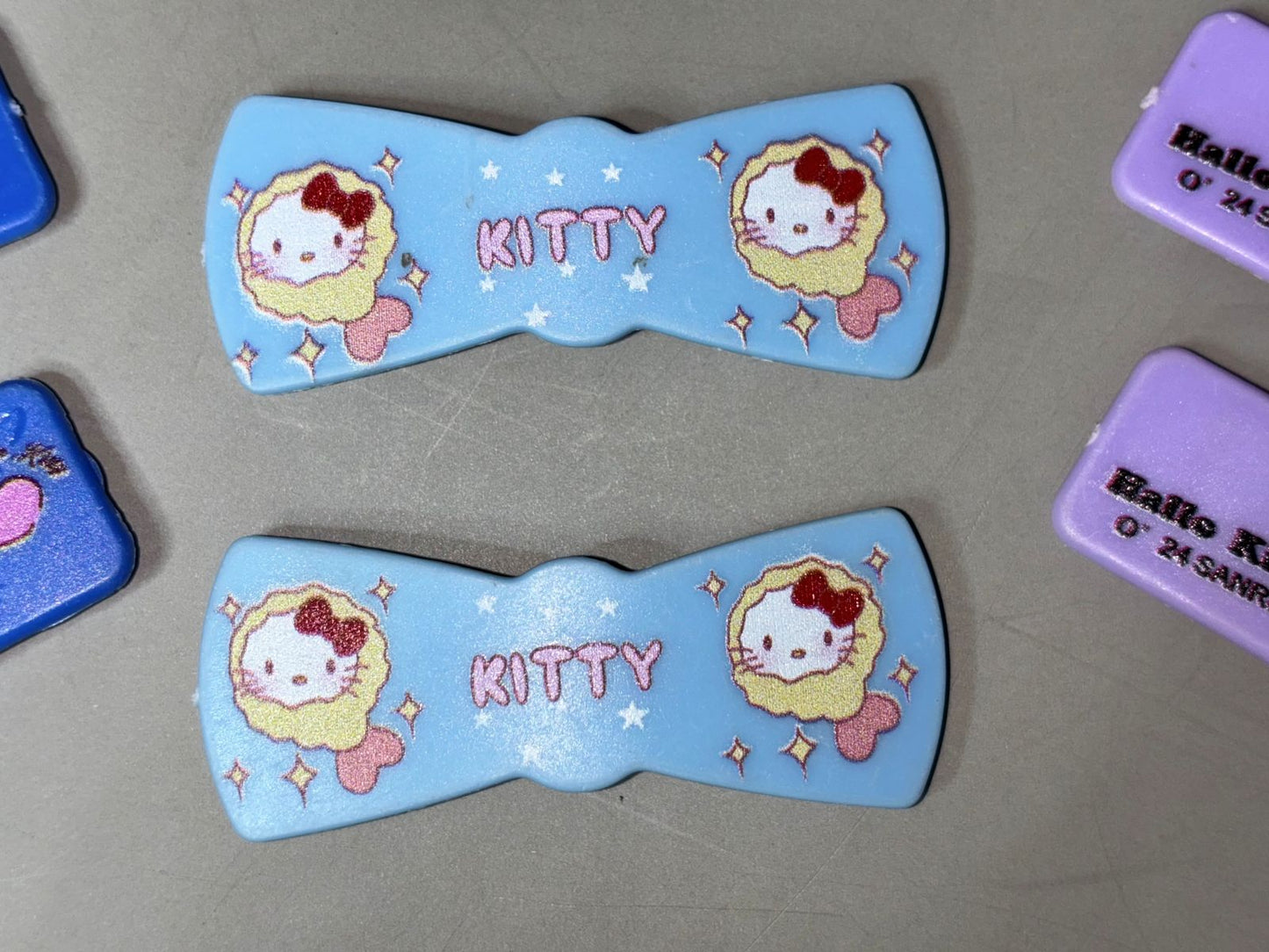 Hair Clips - 3 Pairs - Hello Kitty