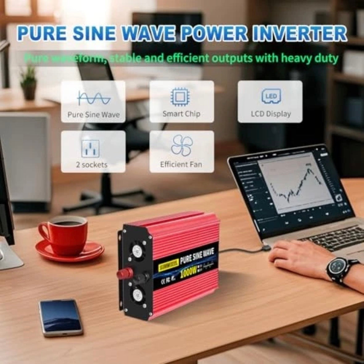SUNWHEEL 1000 Watt Pure Sine Wave Inverter