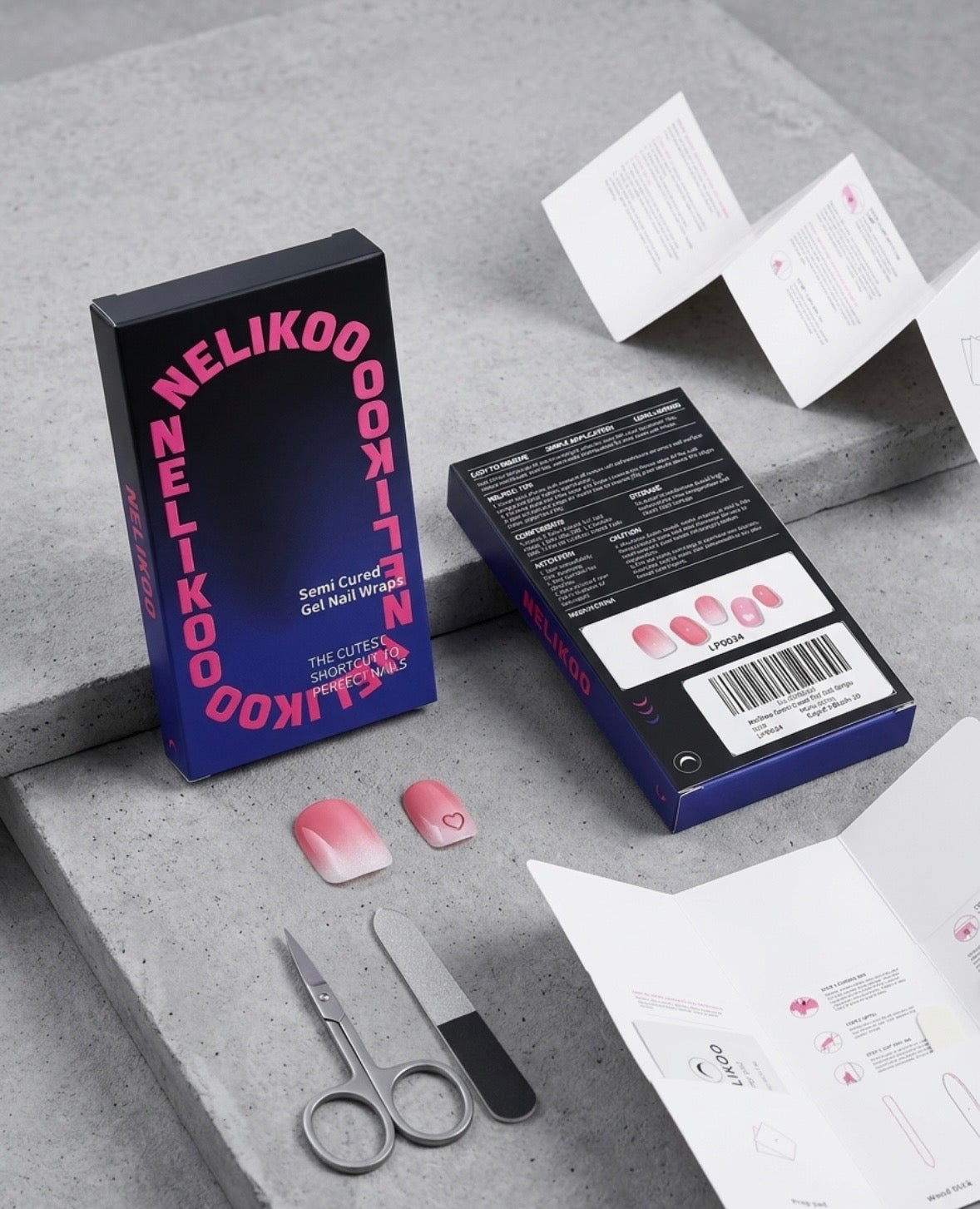 Nelikoo - Semi Cured Gel Nail Wraps
