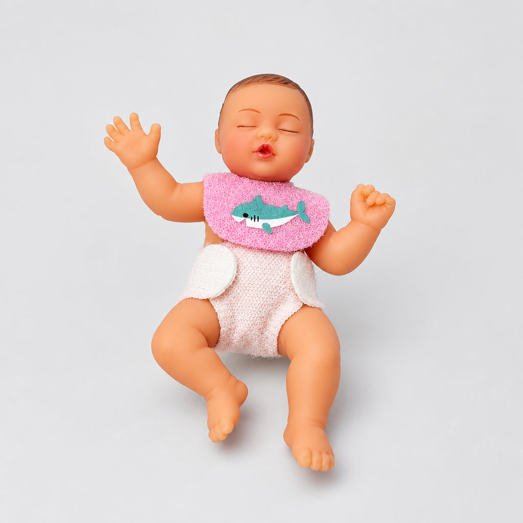 Zuru - 5 Surprise My Mini Baby Series 2 – Teal Highchair & Silicone Doll Set