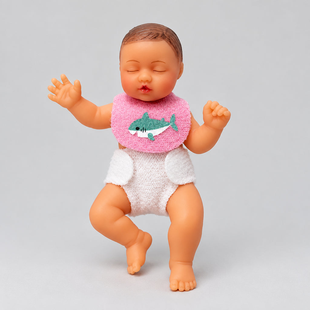 Zuru - 5 Surprise My Mini Baby Series 2 – Teal Highchair & Silicone Doll Set