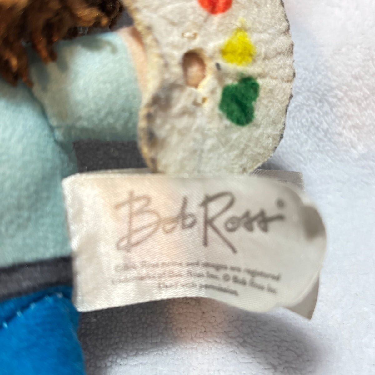 Official Bob Ross - 6.5" - Plush Collectible with Palette & Brush - AS IS / Flawed
