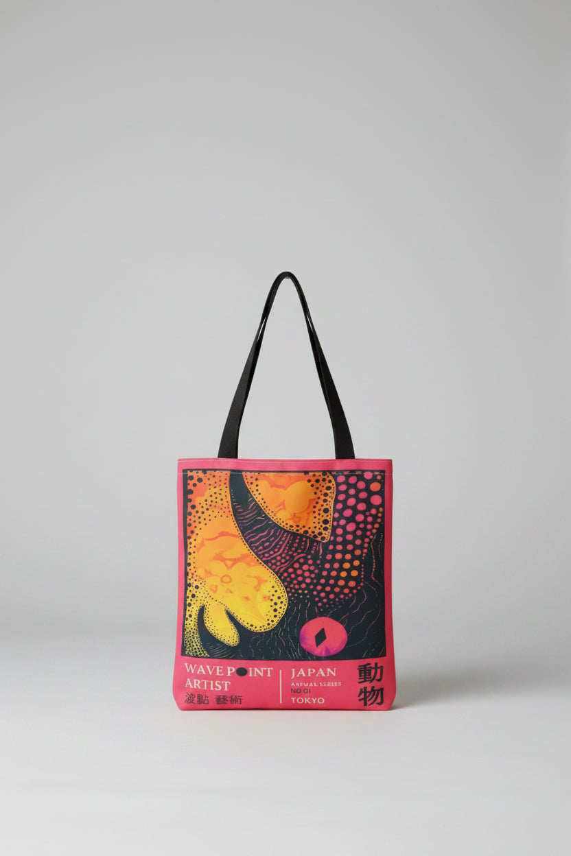 Tote Bag - Inspired by Japanese Artist Yayoi Kusama - Animal Series