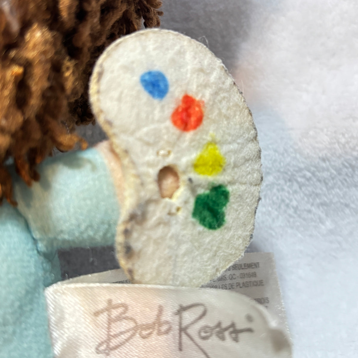 Official Bob Ross - 6.5" - Plush Collectible with Palette & Brush - AS IS / Flawed