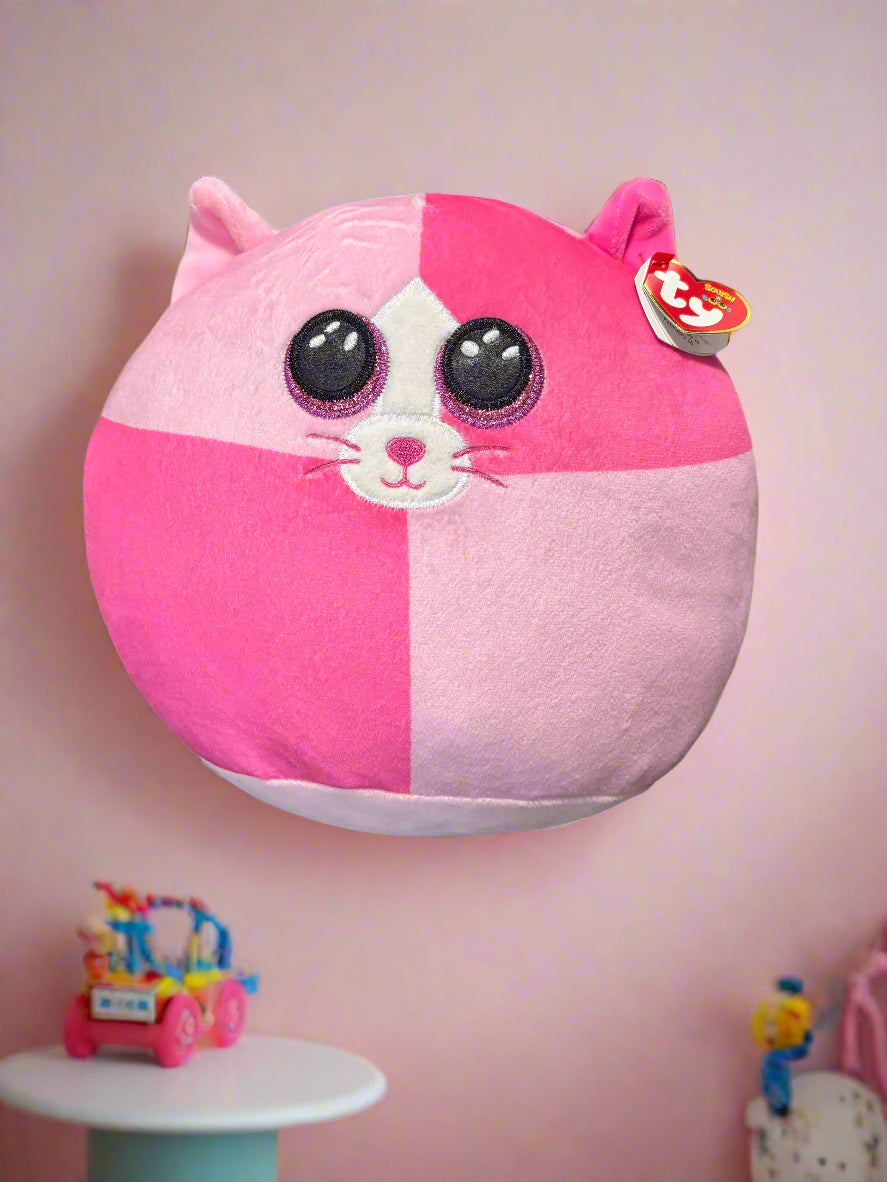 Ty Valentines "Scarlet" Cat Squish-A-Boo Pillow Toy