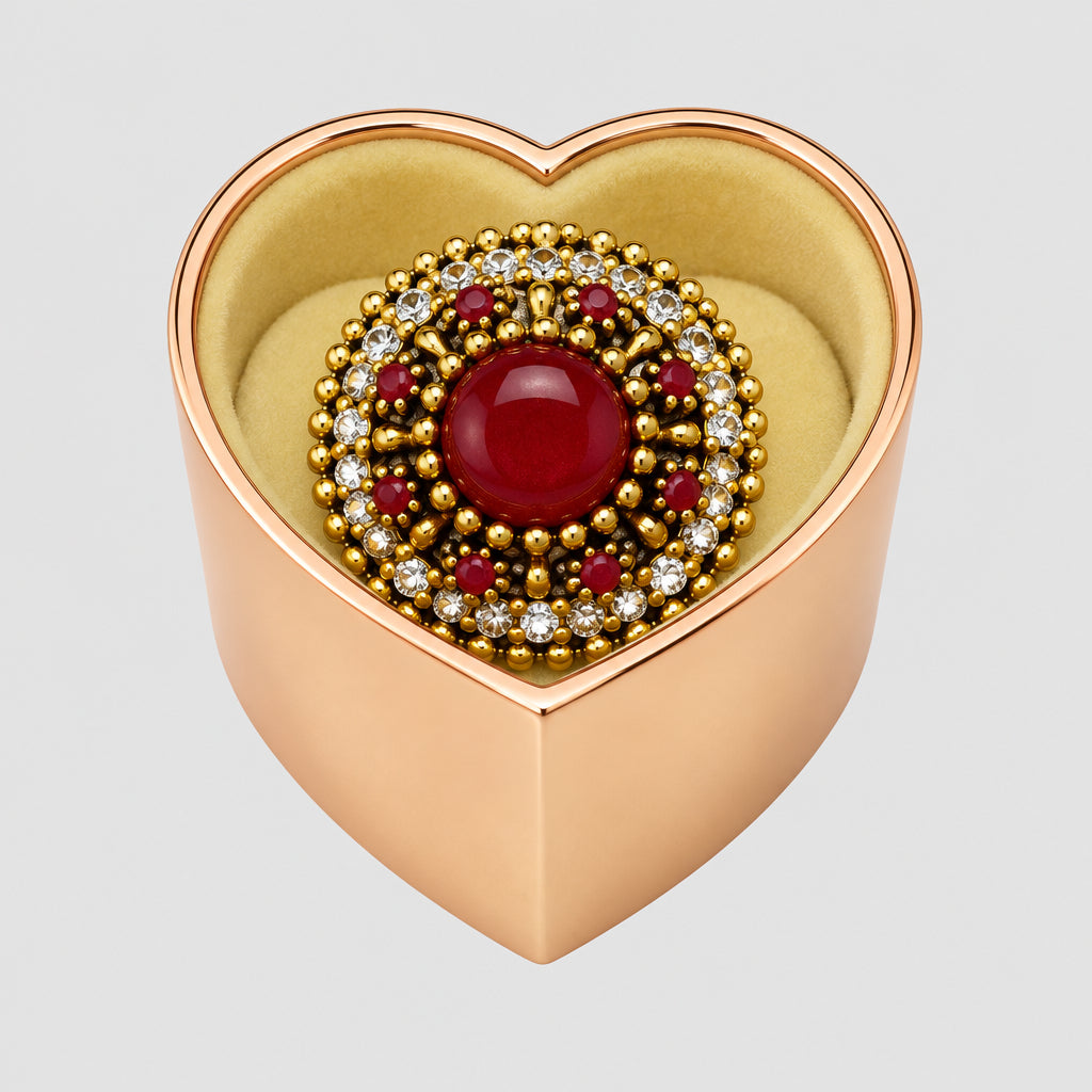 Rings - Red - Statement - Cocktail - Size 9