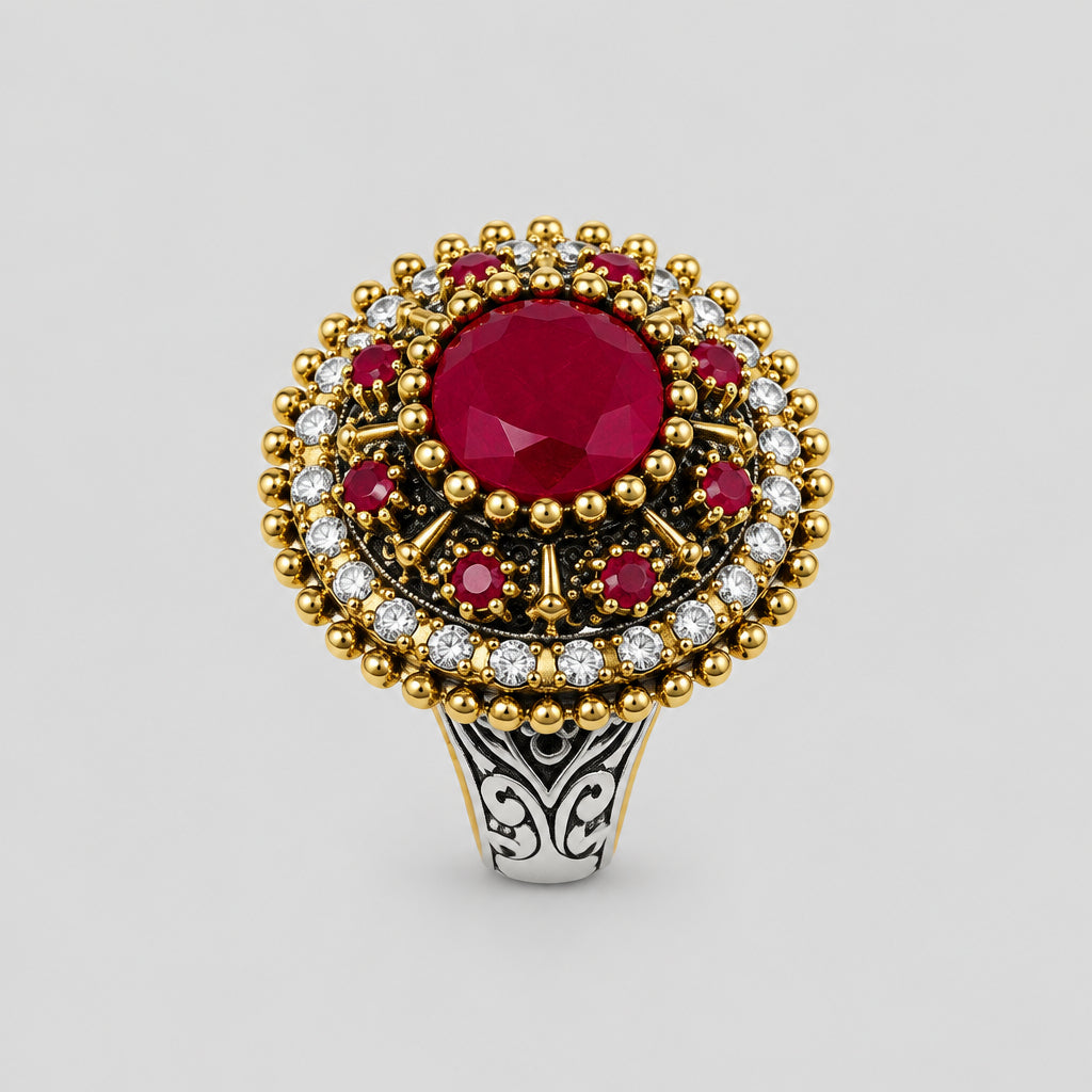 Rings - Red - Statement - Cocktail - Size 9