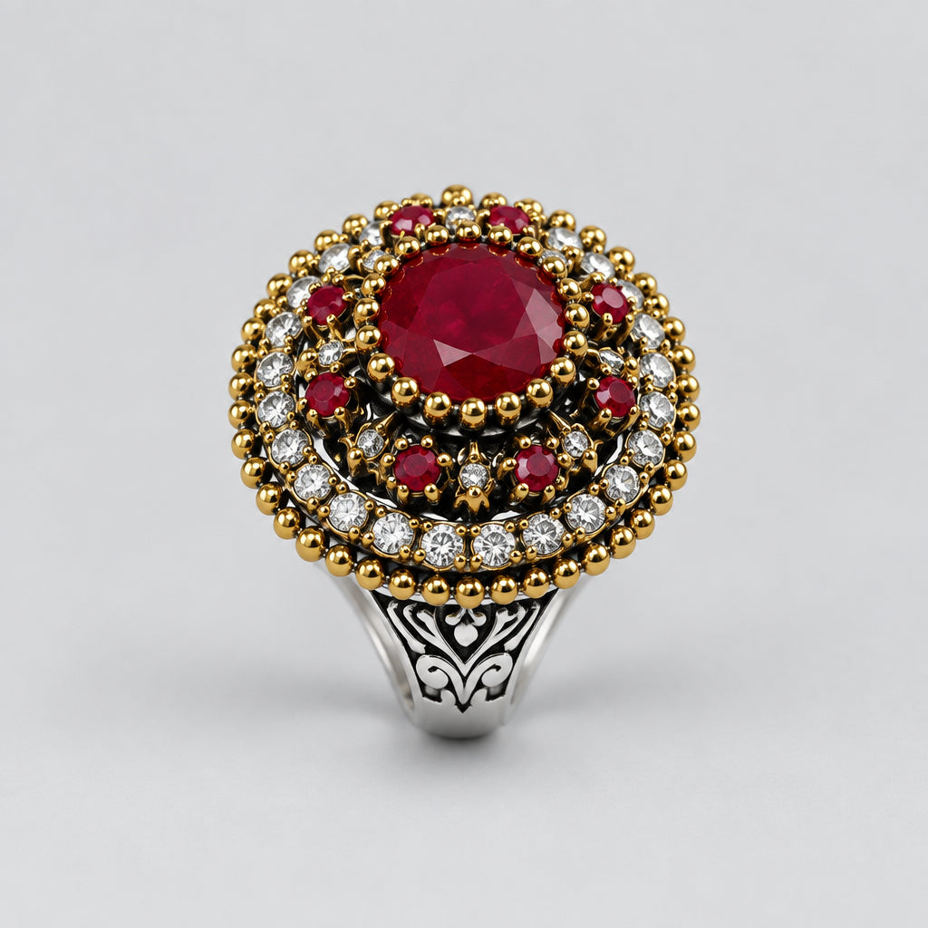 Rings - Red - Statement - Cocktail - Size 9