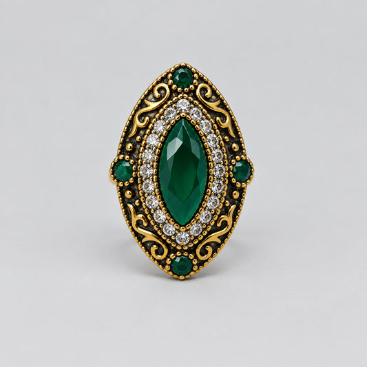 Rings - Green - Marquise - Size 7.5