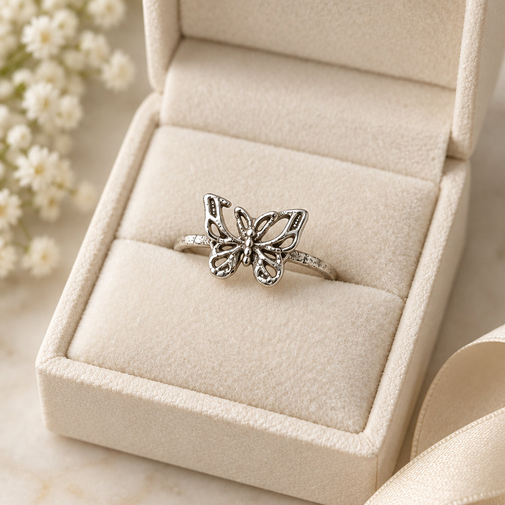 Rings - Sterling Silver - Butterfly - Size 5.5