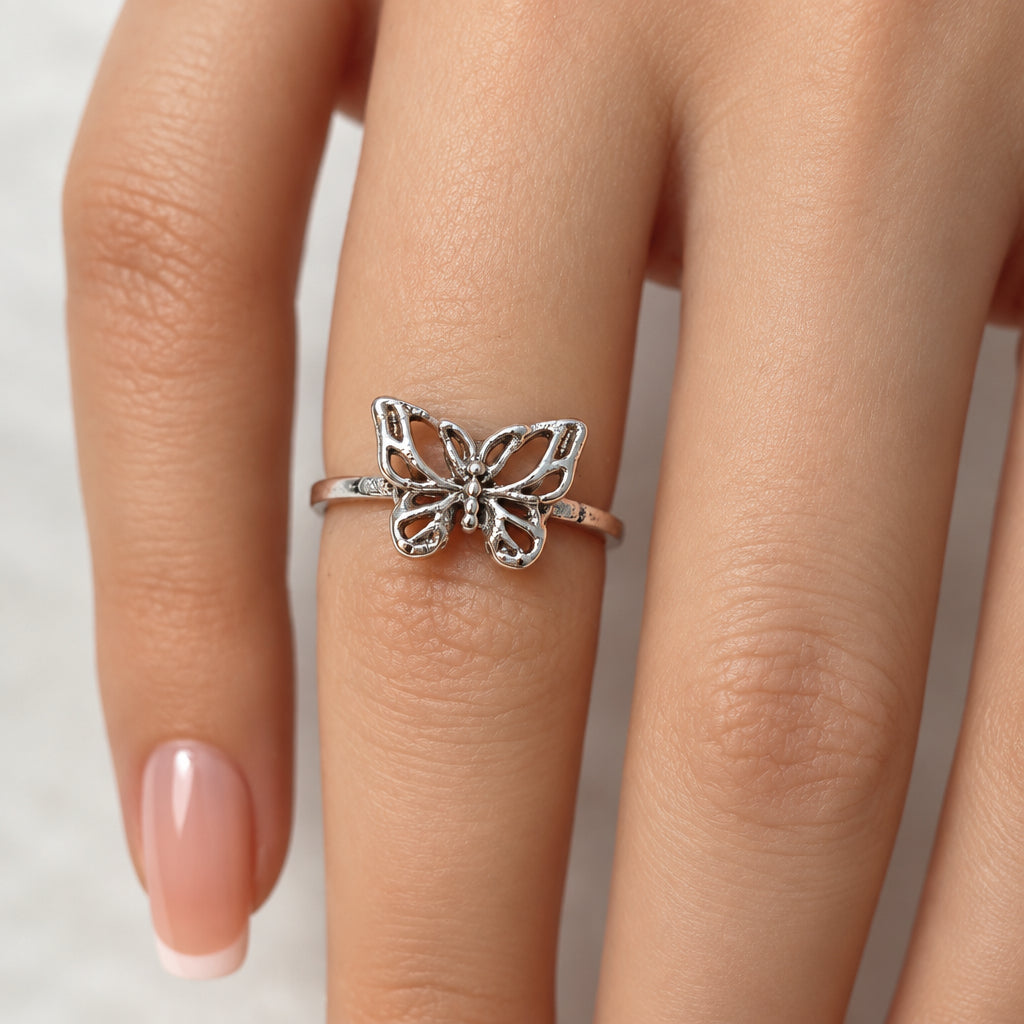 Rings - Sterling Silver - Butterfly - Size 5.5