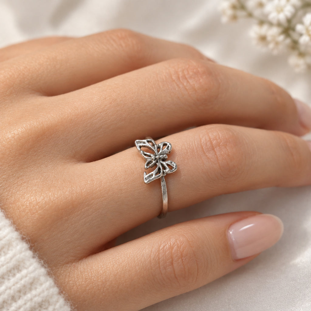 Rings - Sterling Silver - Butterfly - Size 5.5