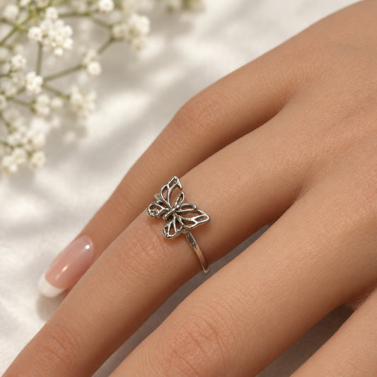 Rings - Sterling Silver - Butterfly - Size 5.5