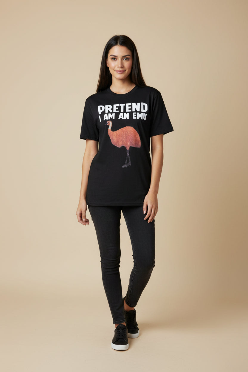 T-Shirt - Pretend I Am An Emu - Size Small/ Petite
