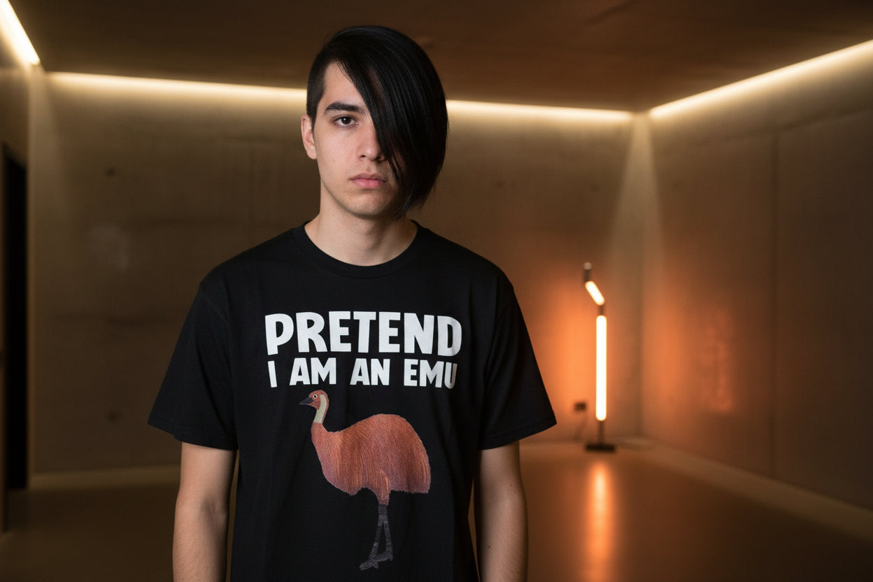 T-Shirt - Pretend I Am An Emu - Size Small/ Petite