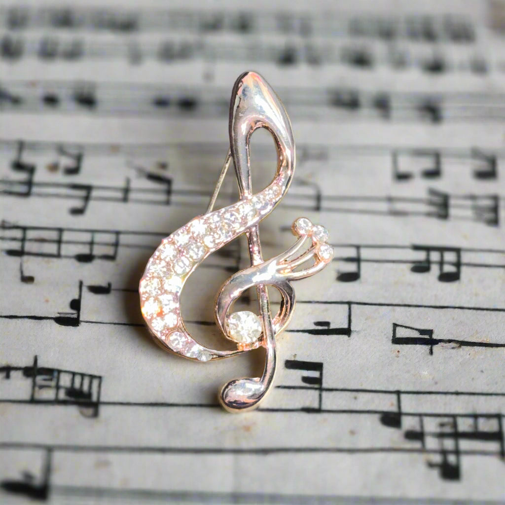 Brooch - Treble Clef (G-clef)