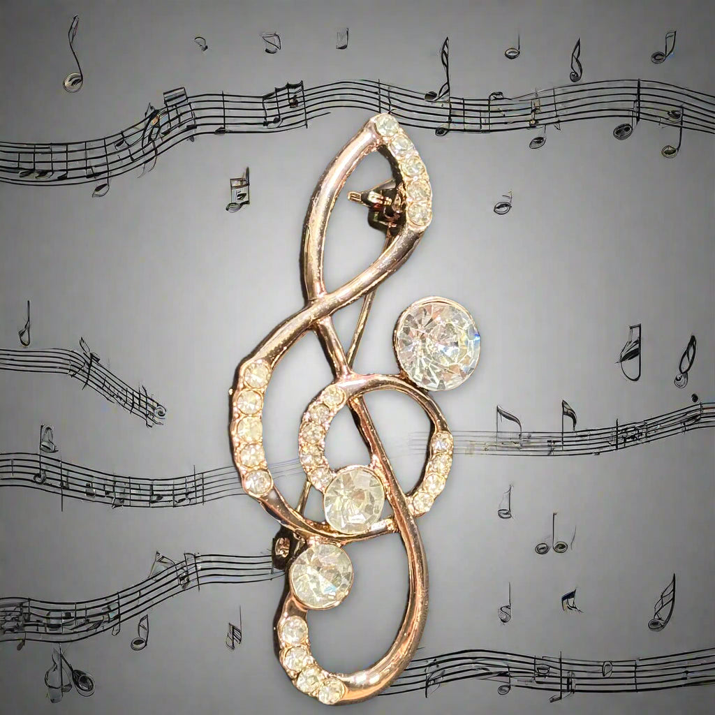 Brooch - Treble Clef (G-clef)
